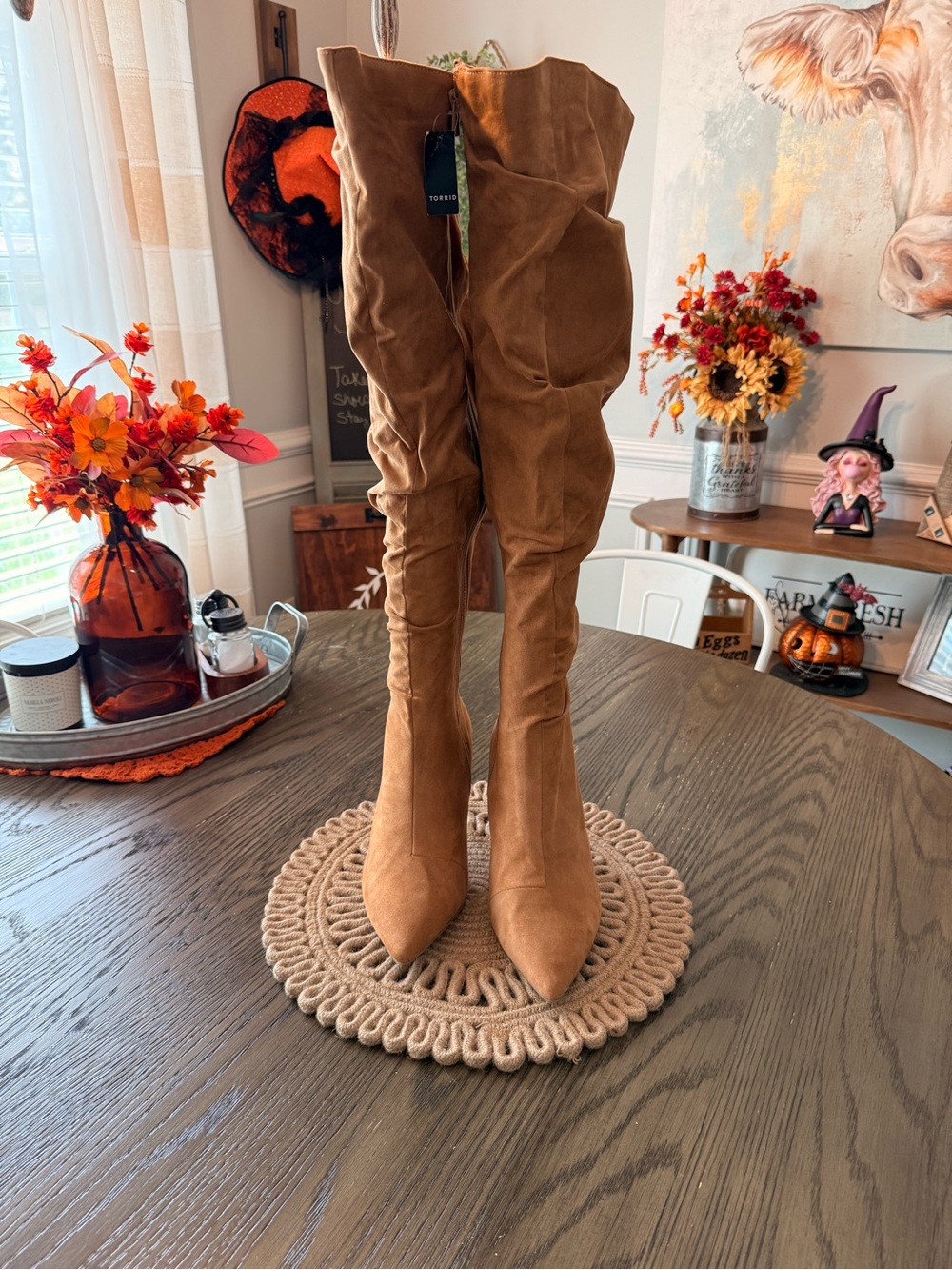 Torrid Over the Knee Scrunch Boots Sz 10 WW NWT - Picture 3 of 12
